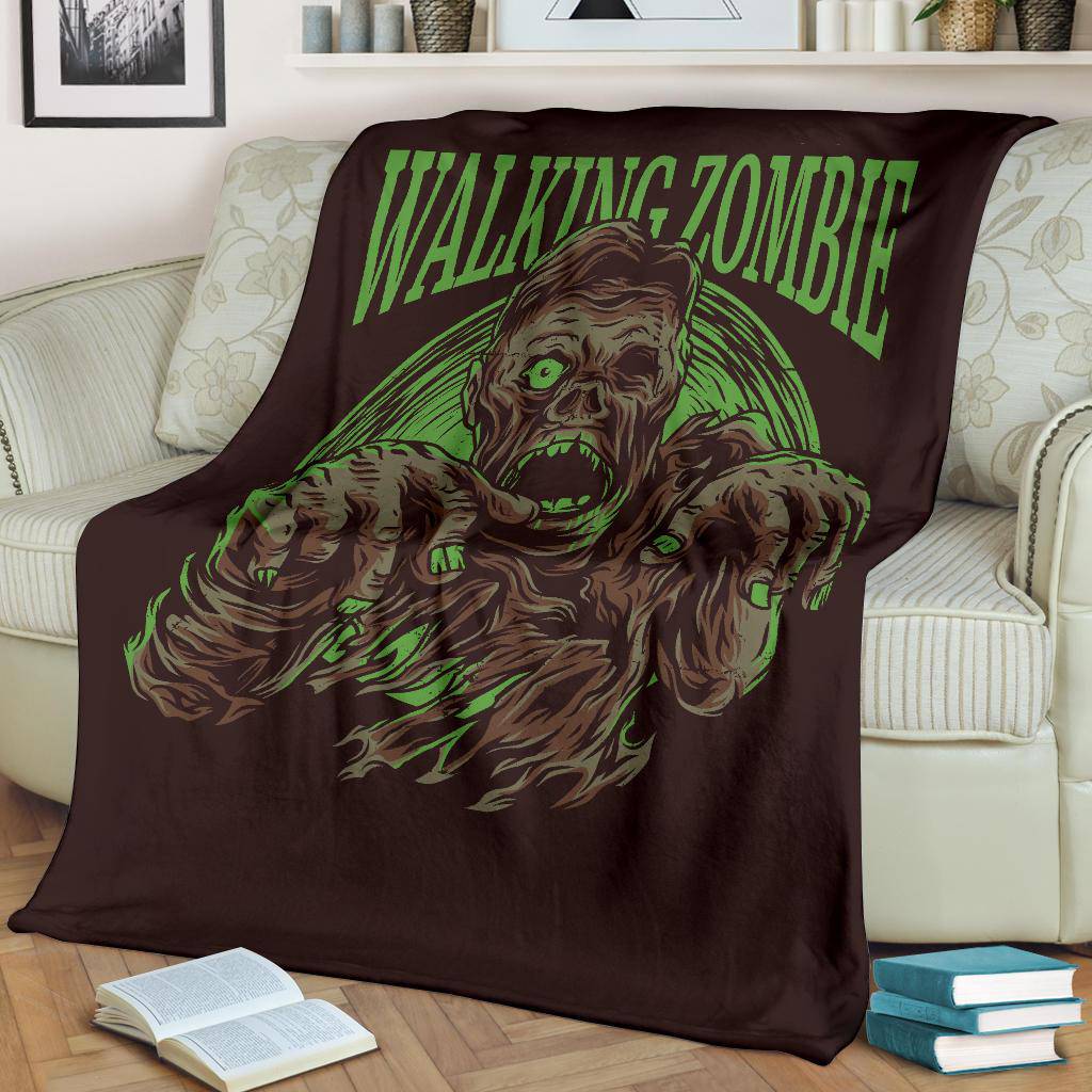 Premium Blanket The Walking Dead Zombie Monster Cartoon - Top Content | POD Collection | Free Shipping