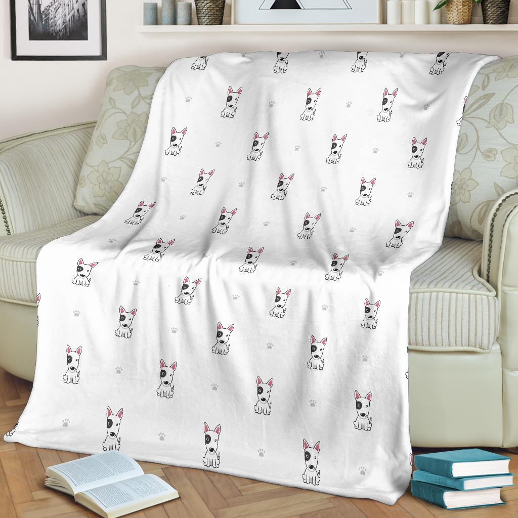 Bull Terrier Paws Blanket