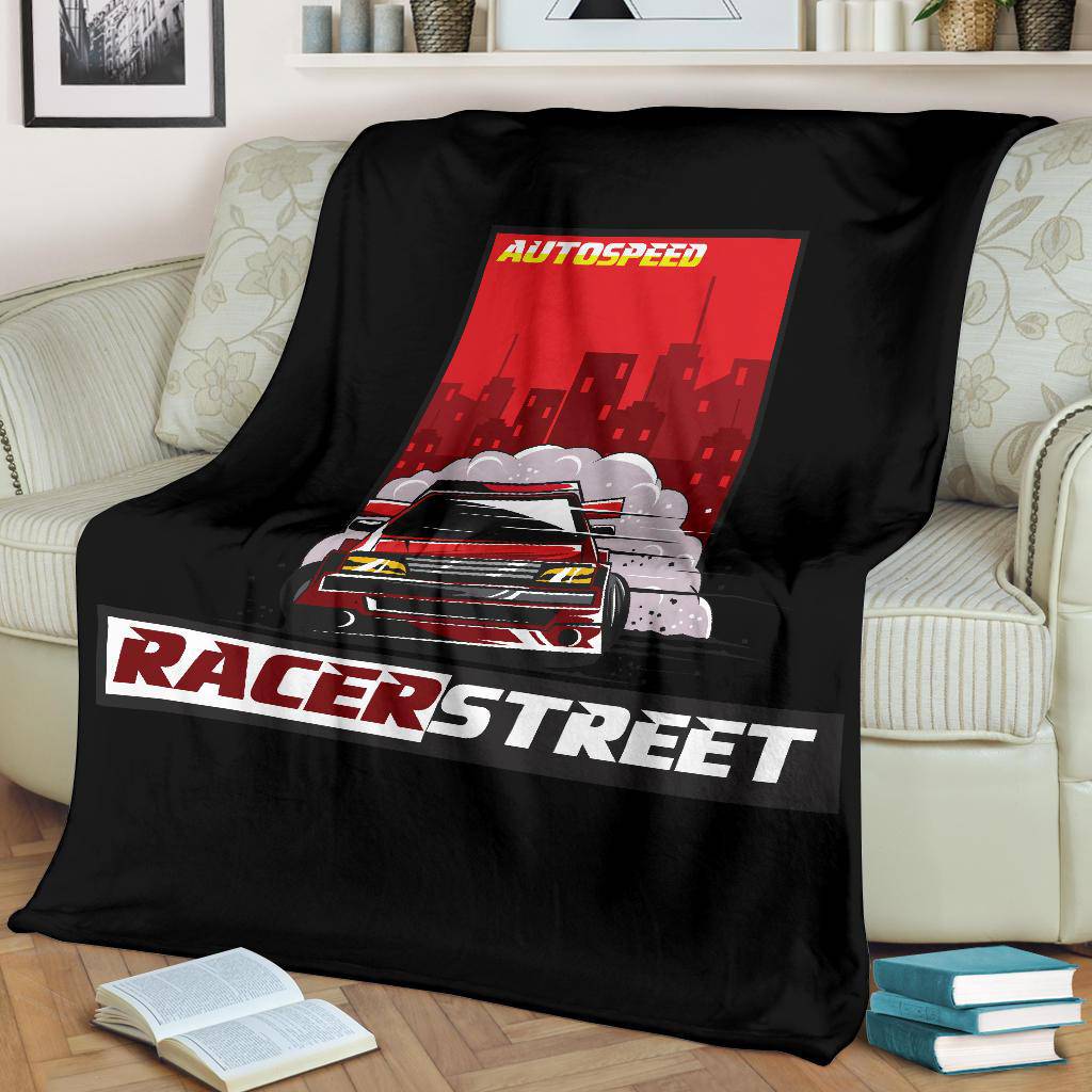 Street Racer Auto Speed Premium Blanket - Top Content | POD Collection | Free Shipping