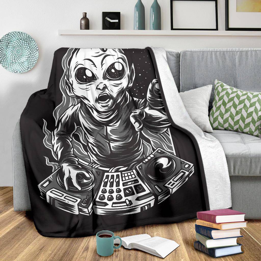 Dj Galaxy Music Cartoon Premium Blanket - Top Content | POD Collection | Free Shipping