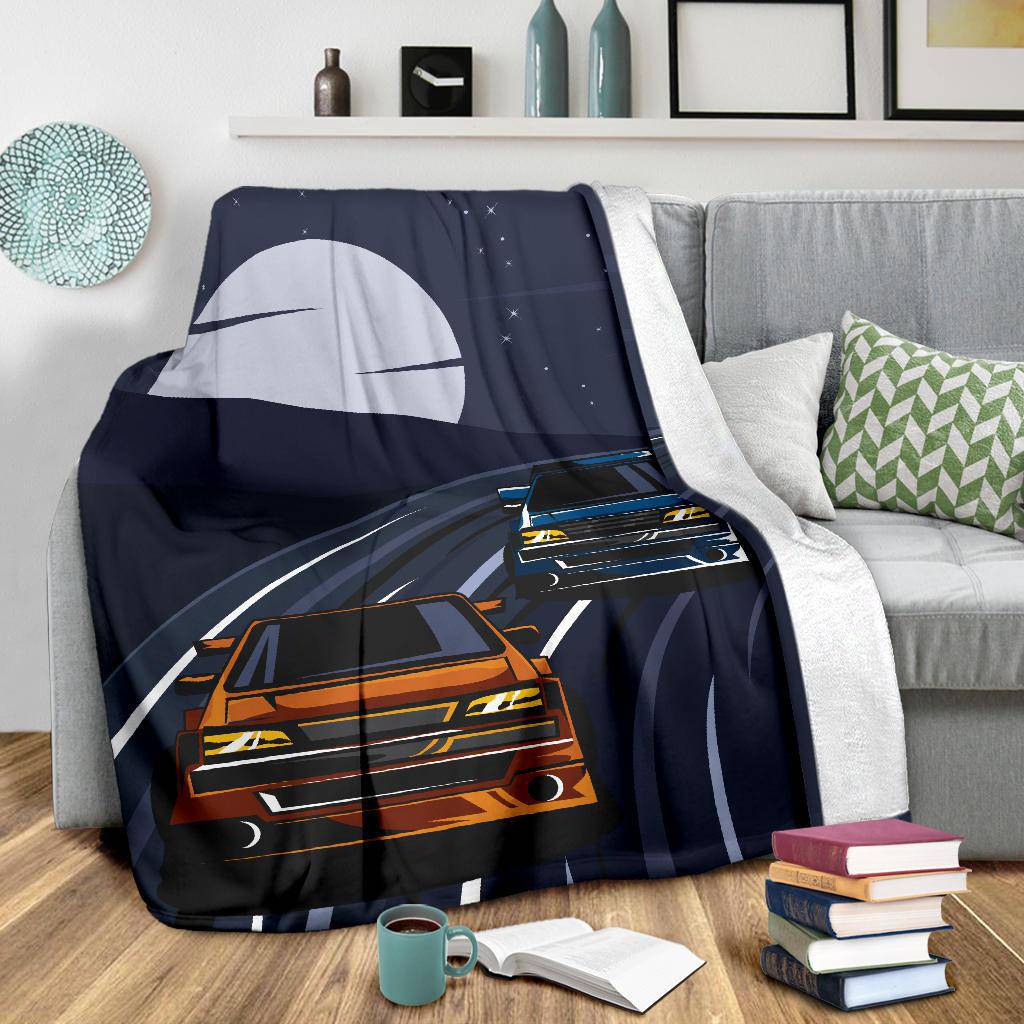 Night Street Racer Premium Blanket - Top Content | POD Collection | Free Shipping