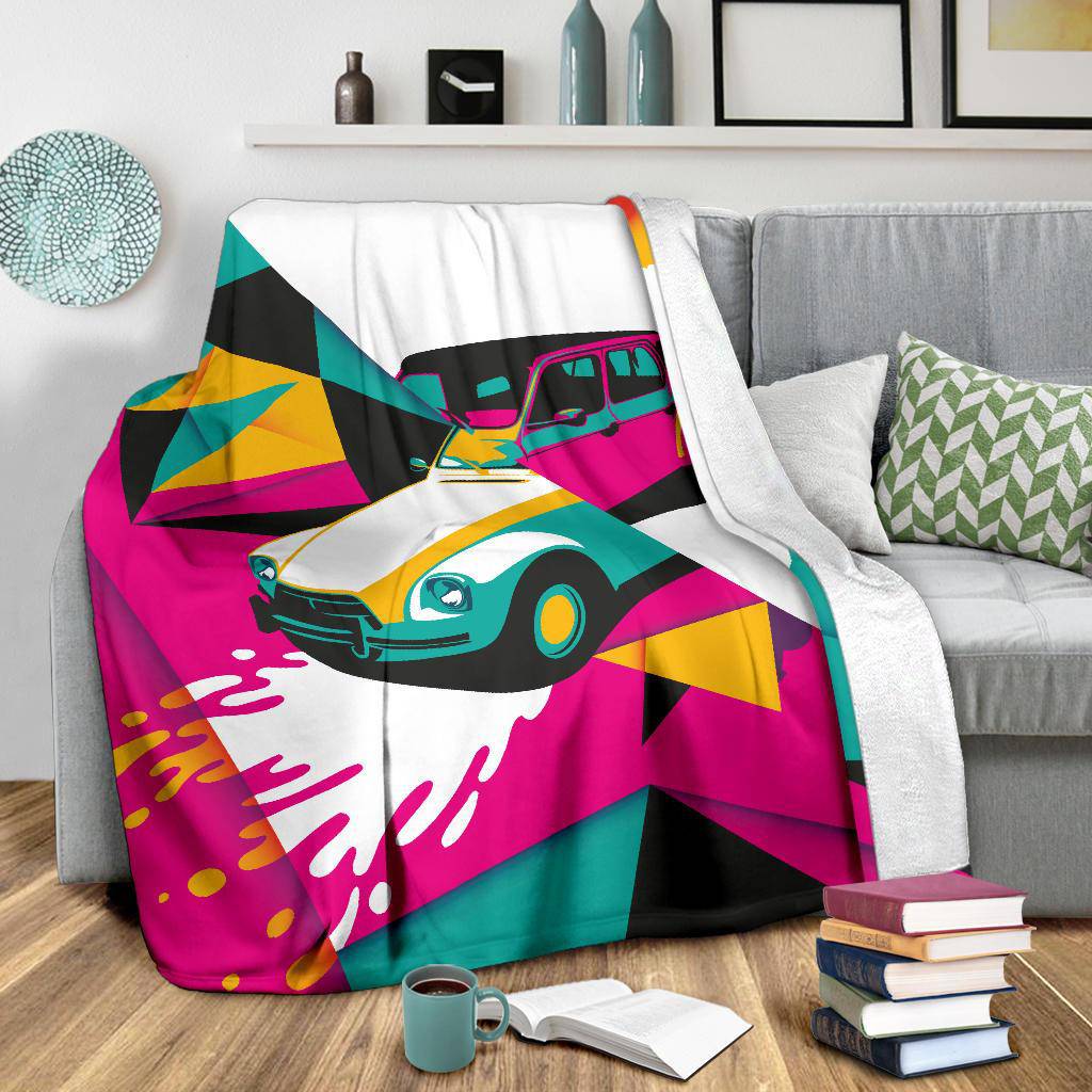 Abstract Art Colorful Car Premium Blanket - Top Content | POD Collection | Free Shipping