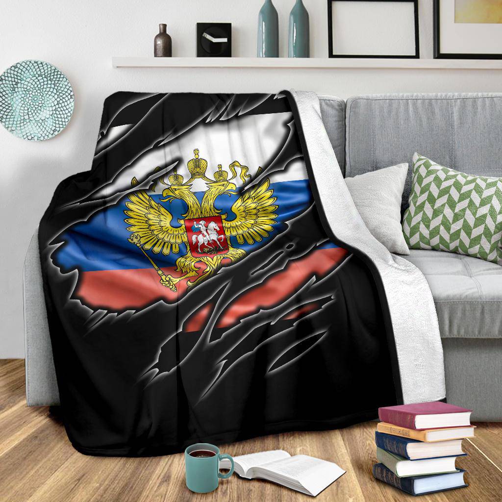 Russia coat of arms Flag Premium Blanket - Top Content | POD Collection | Free Shipping