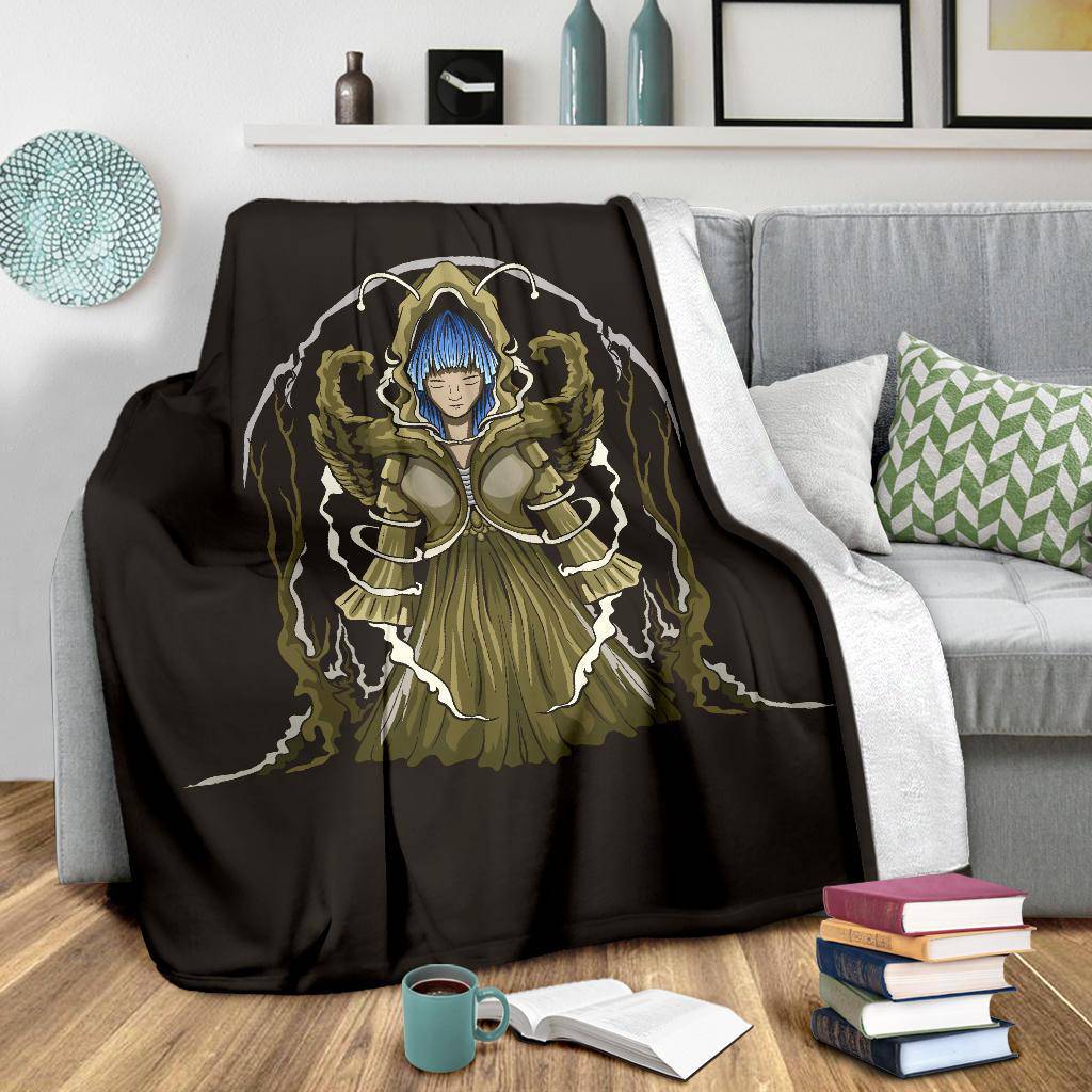 Vintage Witch Cartoon Drawing Illustration Premium Blanket - Top Content | POD Collection | Free Shipping