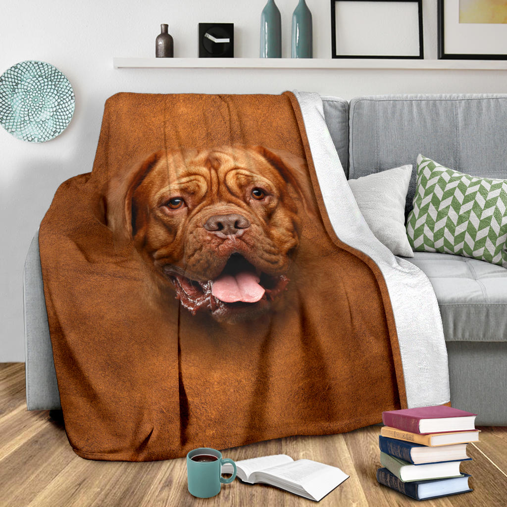 Dogue De Bordeaux Face Hair Blanket