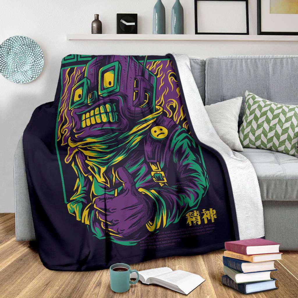 Blocked Japanese Art Cartoon Premium Blanket - Top Content | POD Collection | Free Shipping