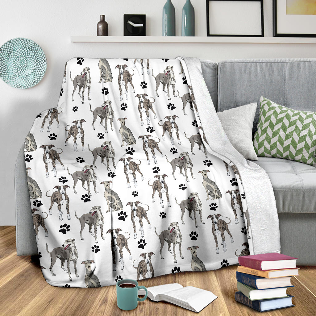 Whippet Paw Blanket