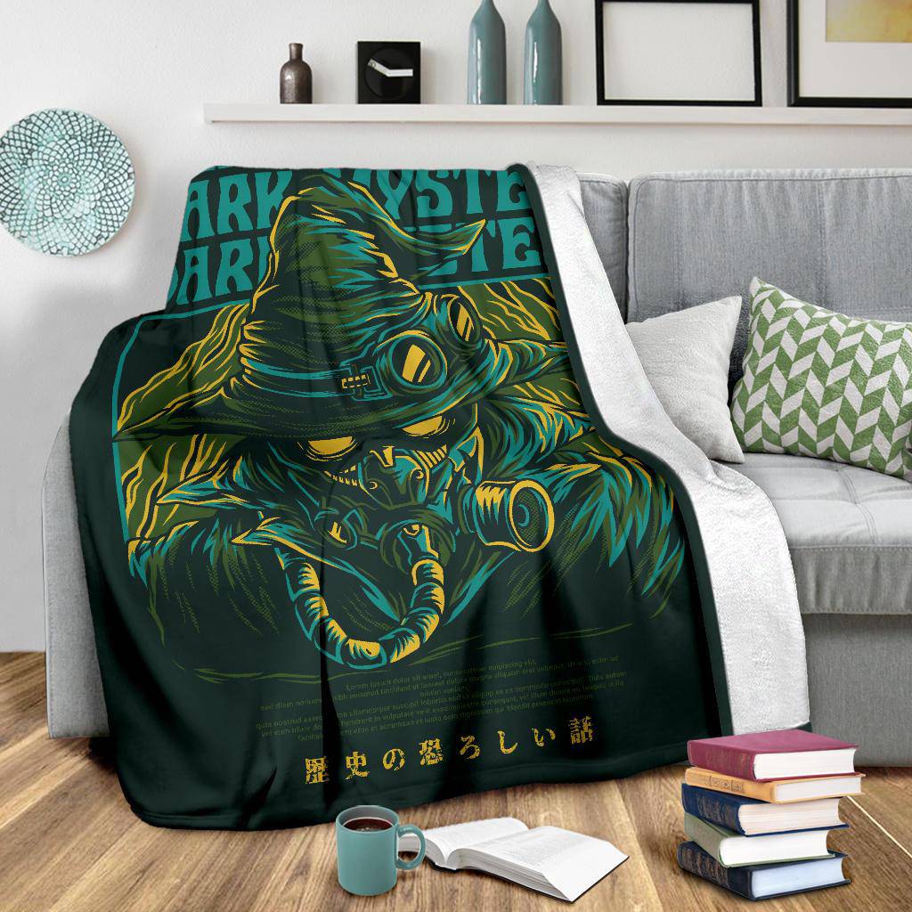 Dark Mystery Japanese Art Cartoon Premium Blanket - Top Content | POD Collection | Free Shipping