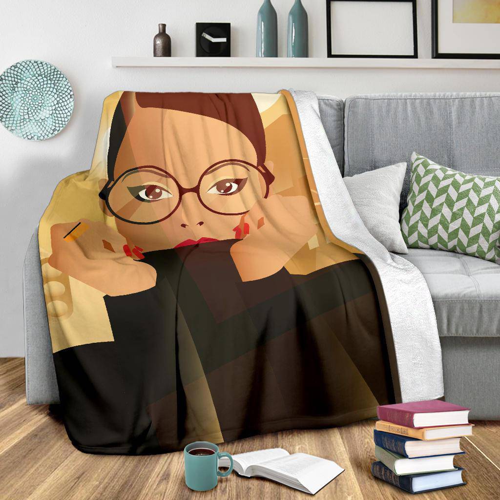 City Stylish Woman Cartoon Premium Blanket - Top Content | POD Collection | Free Shipping