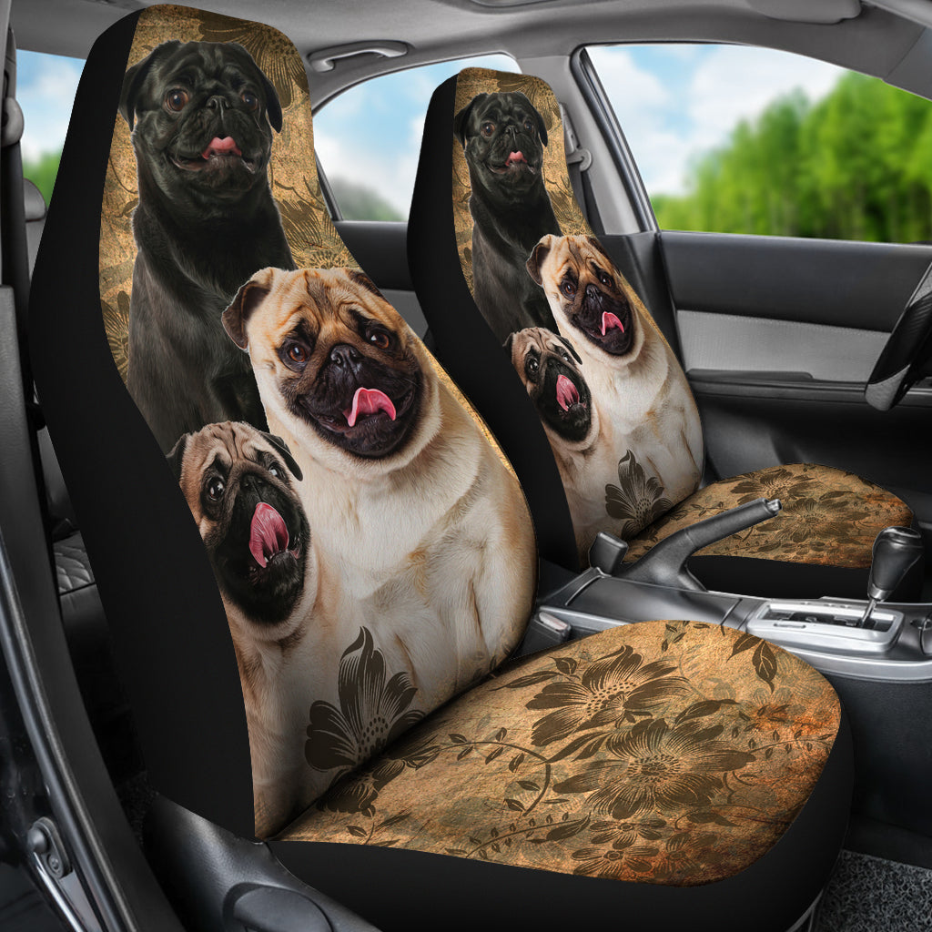 Pug Car Seat Covers (Set of 2)