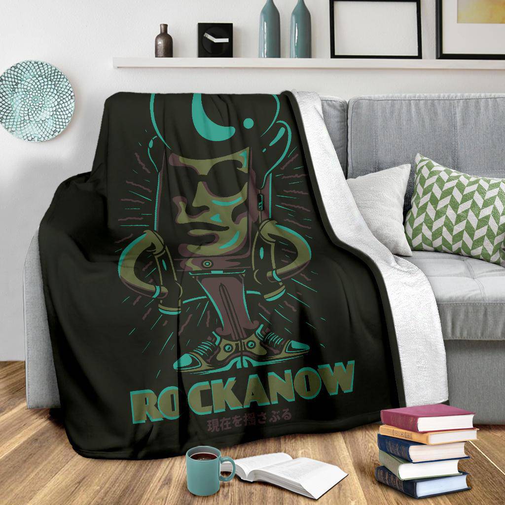 Premium Blanket Elvi Retro Rock a now Cartoon - Top Content | POD Collection | Free Shipping