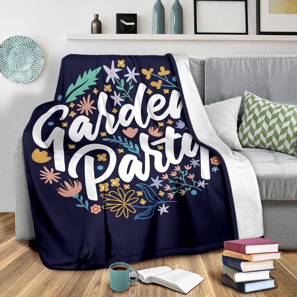 Plants Flowers Floral Garden Party Premium Blanket - Top Content | POD Collection | Free Shipping