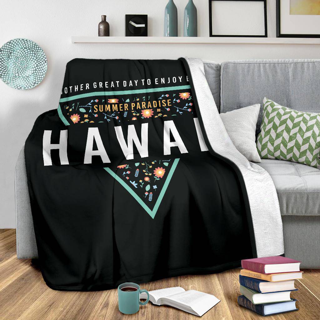 Hawaii Summer Paradise Premium Blanket - Top Content | POD Collection | Free Shipping