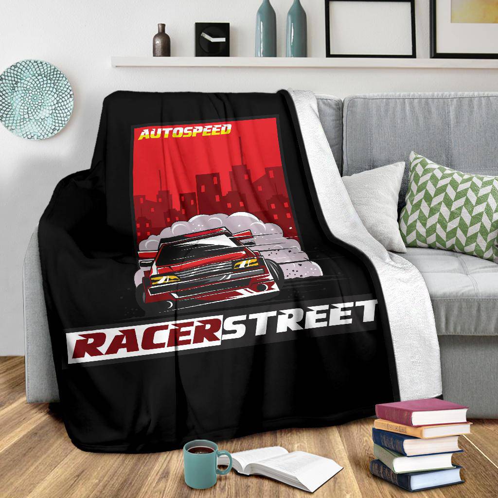 Street Racer Auto Speed Premium Blanket - Top Content | POD Collection | Free Shipping