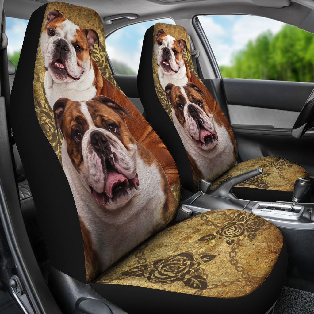 Bulldog Car Seat Covers (Set of 2)