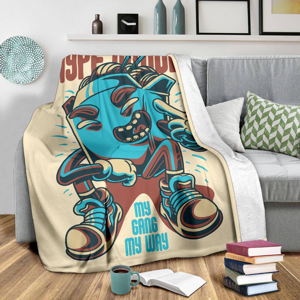 Premium Blanket Cartoon Hype Noodle Figure Japanese Art - Top Content | POD Collection | Free Shipping