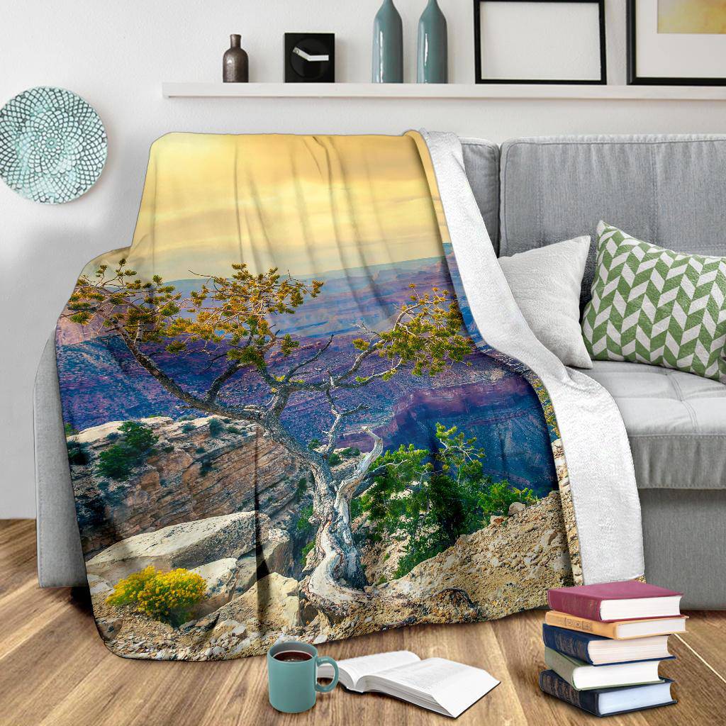 Morning Sun Grand Canyon Arizona USA Premium Blanket - Top Content | POD Collection | Free Shipping