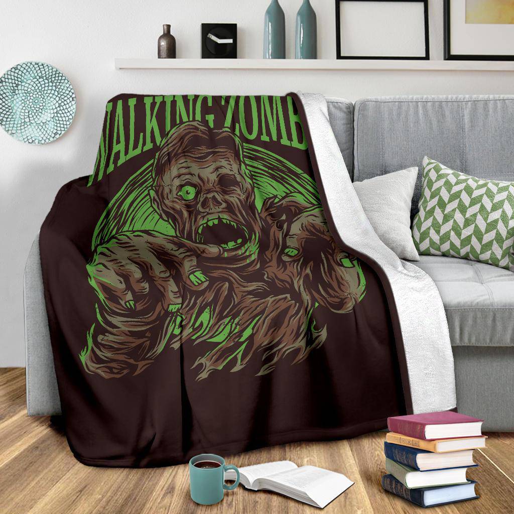 Premium Blanket The Walking Dead Zombie Monster Cartoon - Top Content | POD Collection | Free Shipping