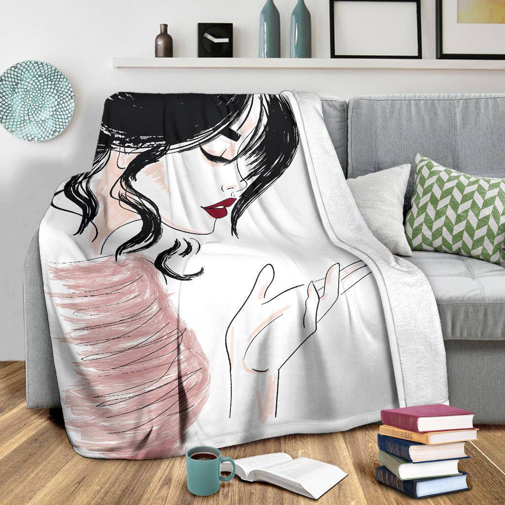 Woman Sexy Sketch Premium Blanket - Top Content | POD Collection | Free Shipping