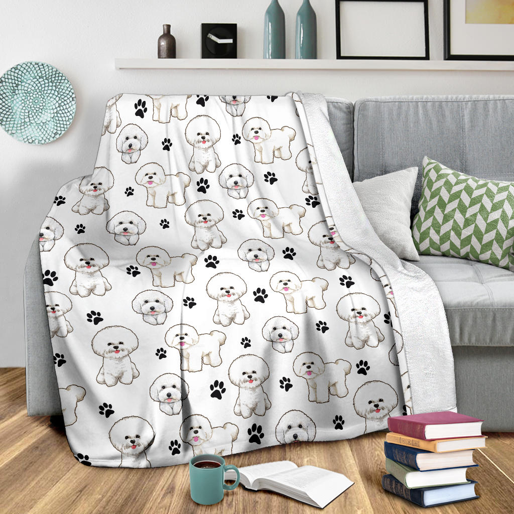 Bichon Paw Blanket