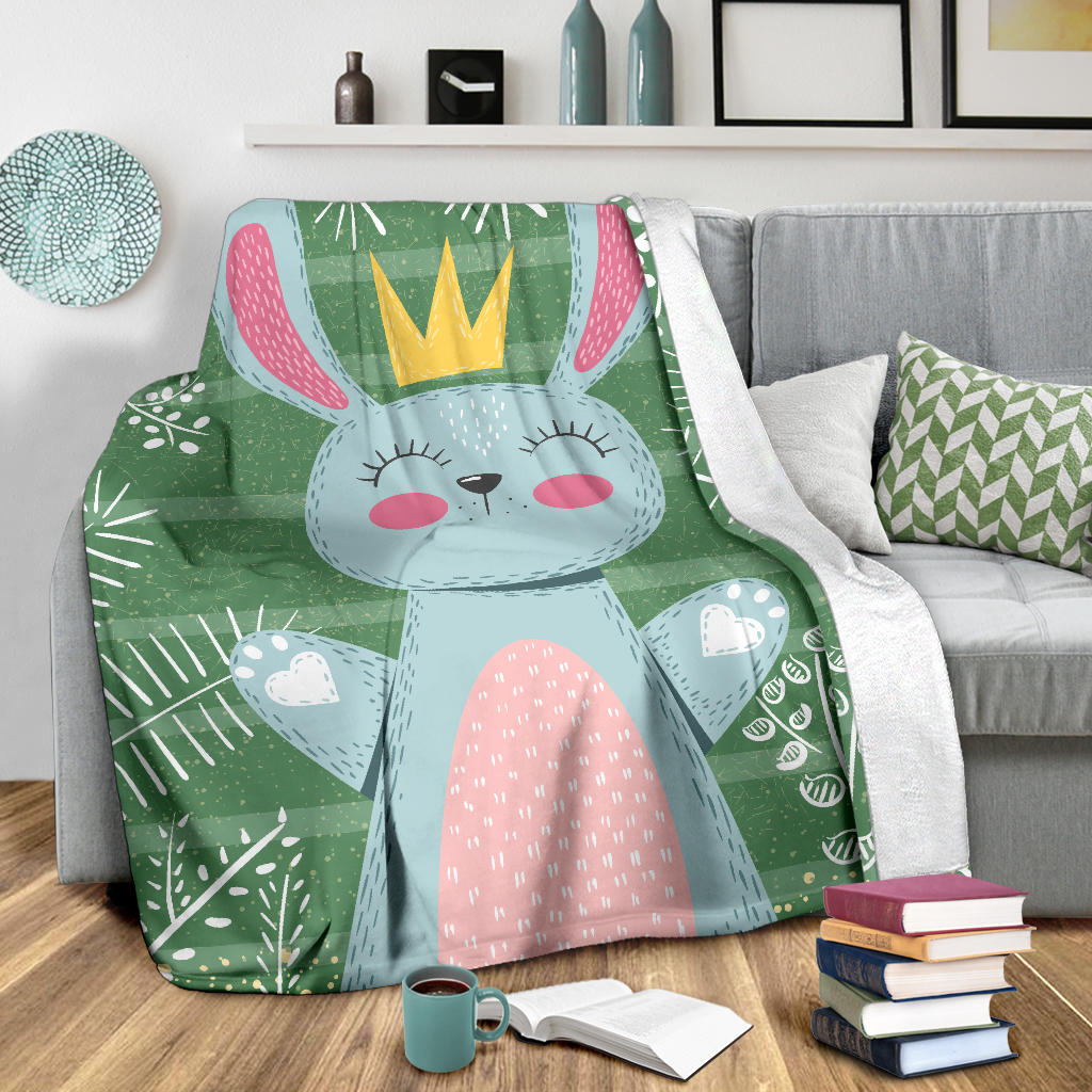 queen bunny green blanket - Top Content | POD Collection | Free Shipping