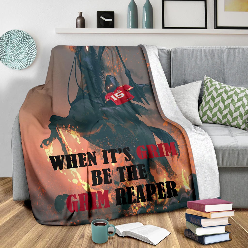 Chiefs Grim Reaper Shirt Blanket