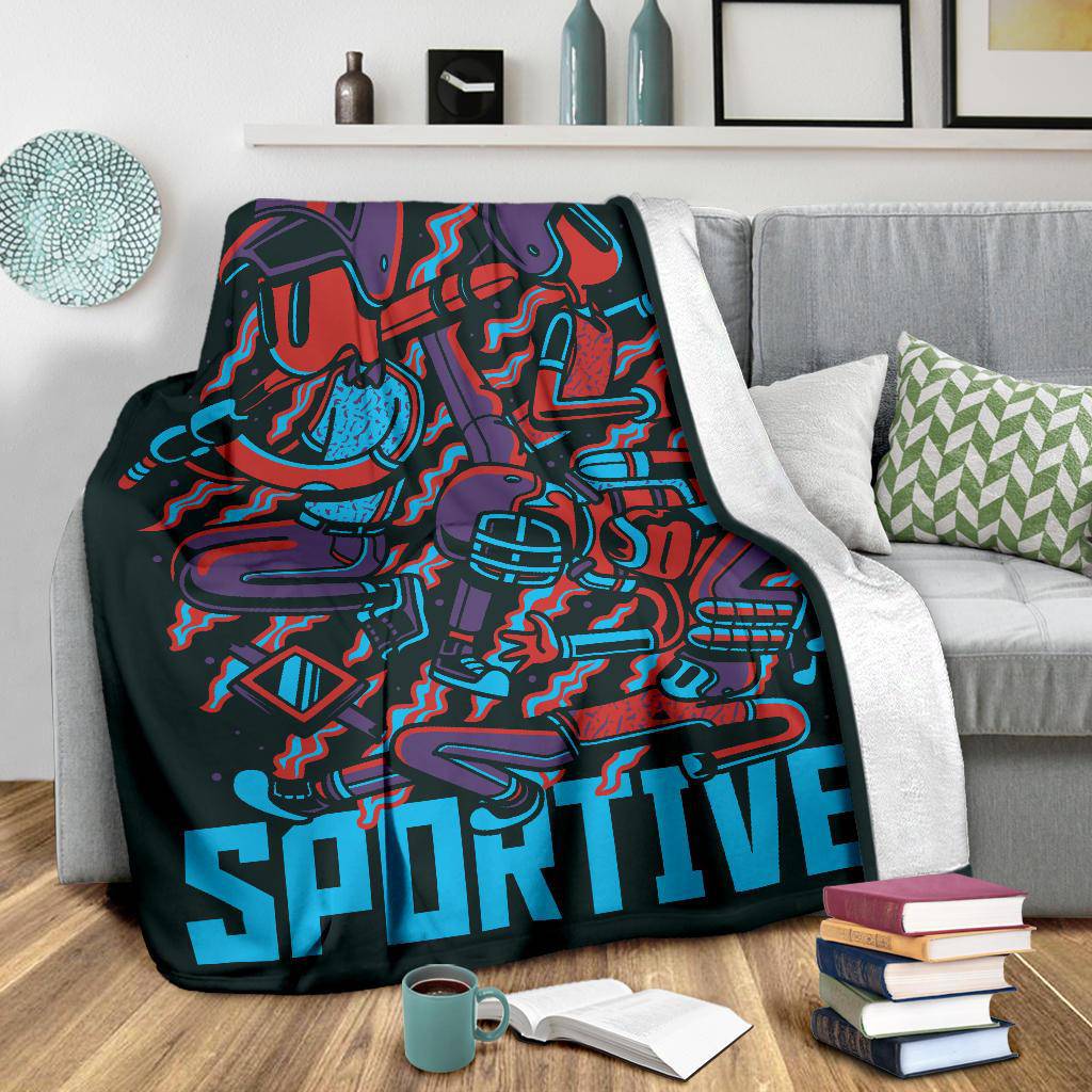 Premium Blanket Baseball Active Sportive Cartoon - Top Content | POD Collection | Free Shipping