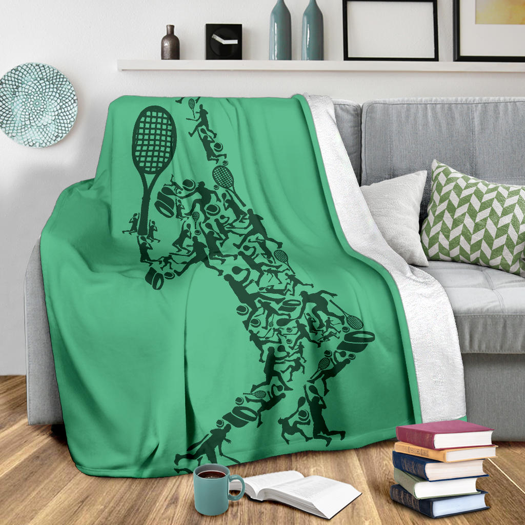 tennis player green style blanket - Top Content | POD Collection | Free Shipping