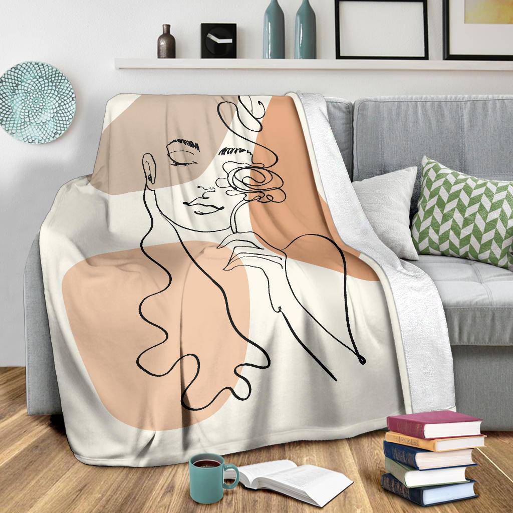 Abstract Art Woman Figure Premium Blanket - Top Content | POD Collection | Free Shipping