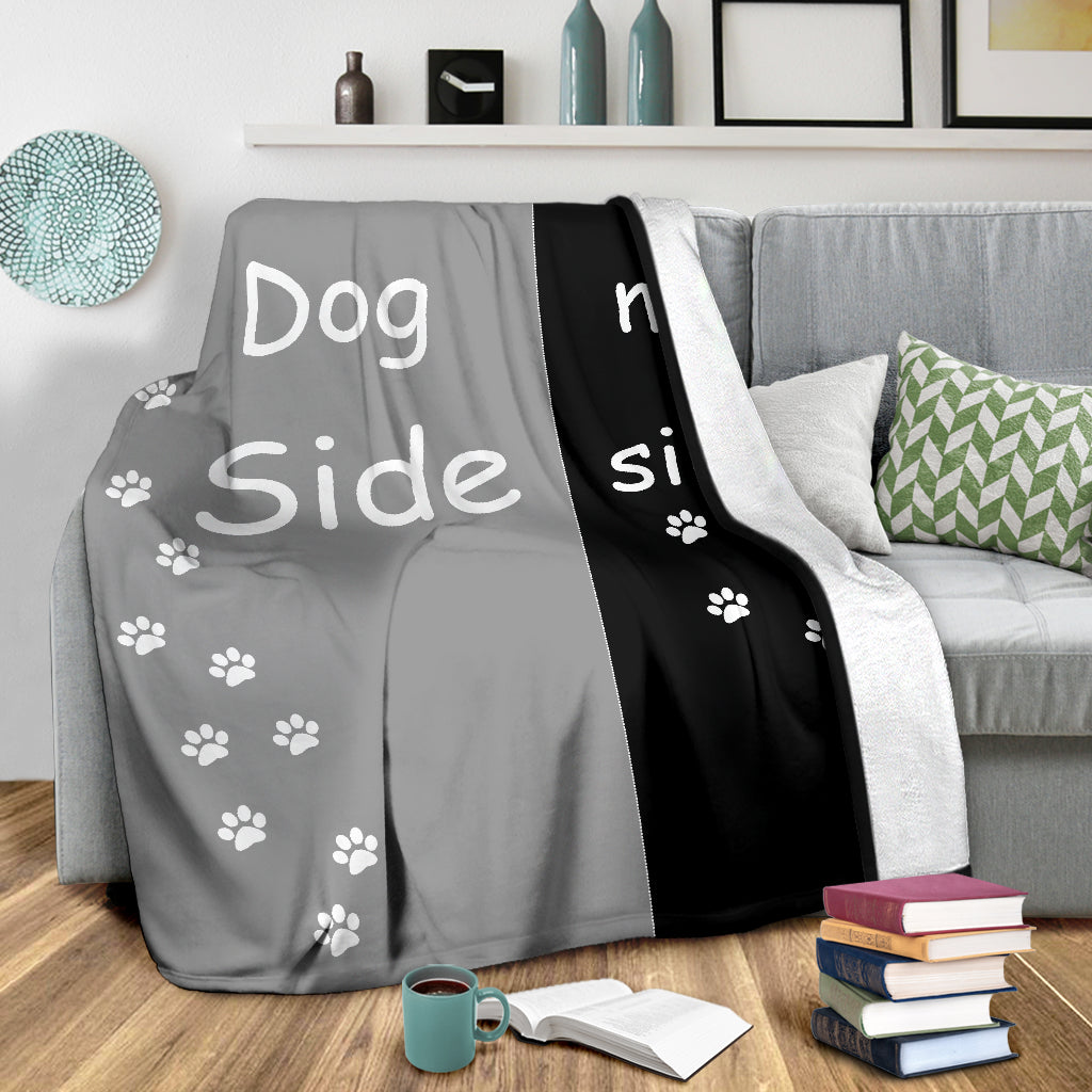 Dog side my side Fleece blanket Blanket