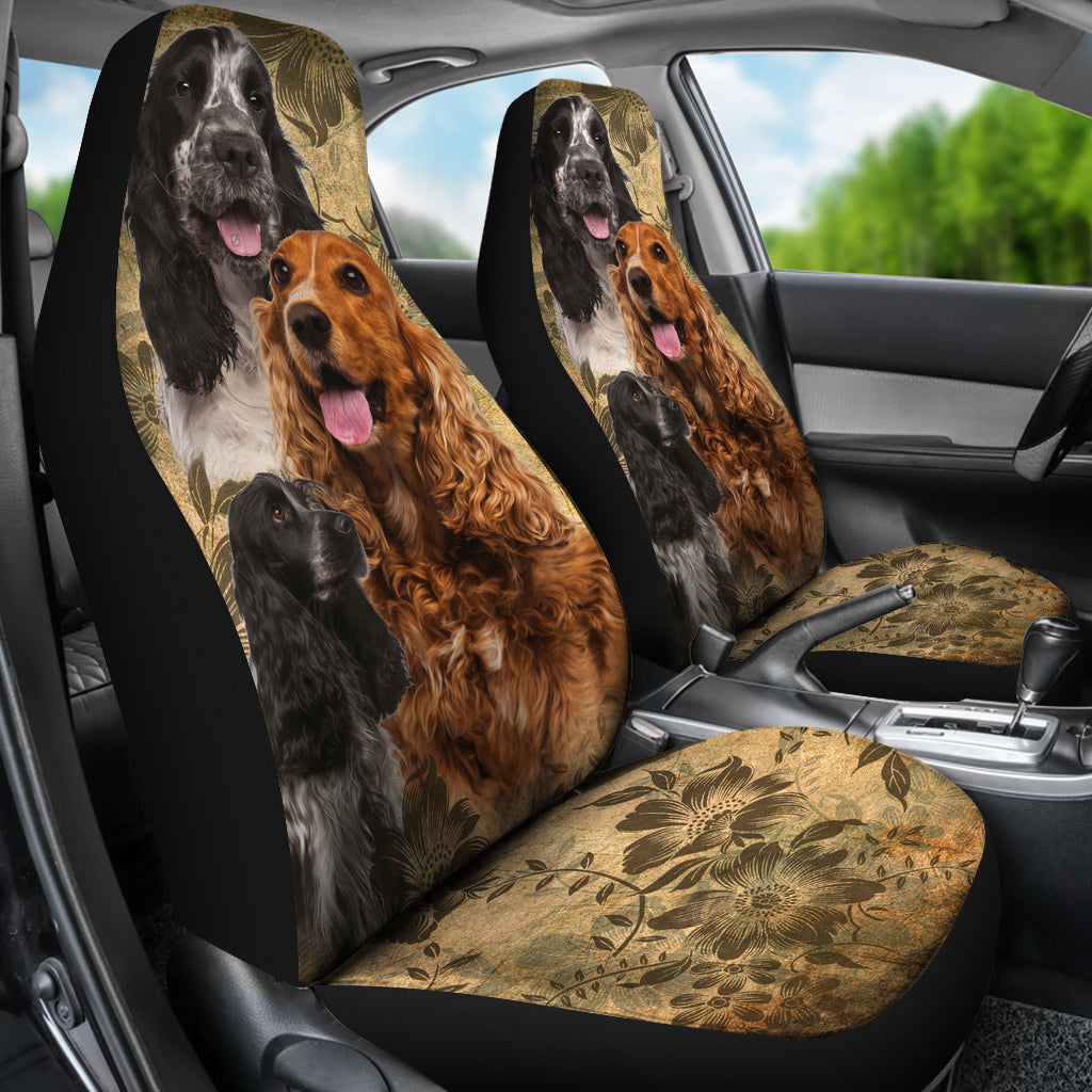 English Cocker Spaniel Car Seat Covers (Set of 2)