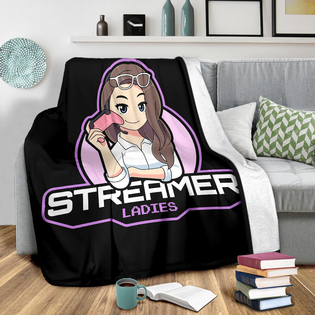 Streamer Ladies Black Blanket