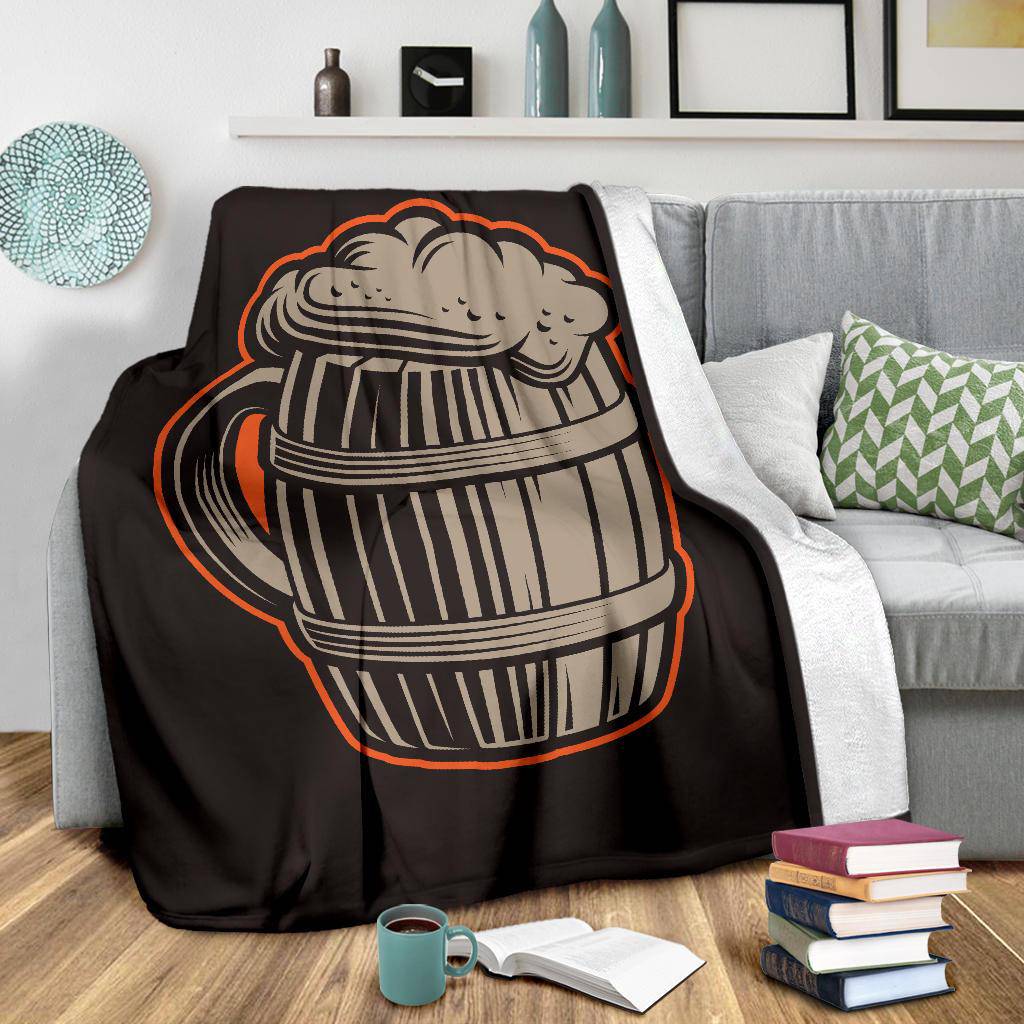 Beer Mug Vintage Cartoon Premium Blanket - Top Content | POD Collection | Free Shipping