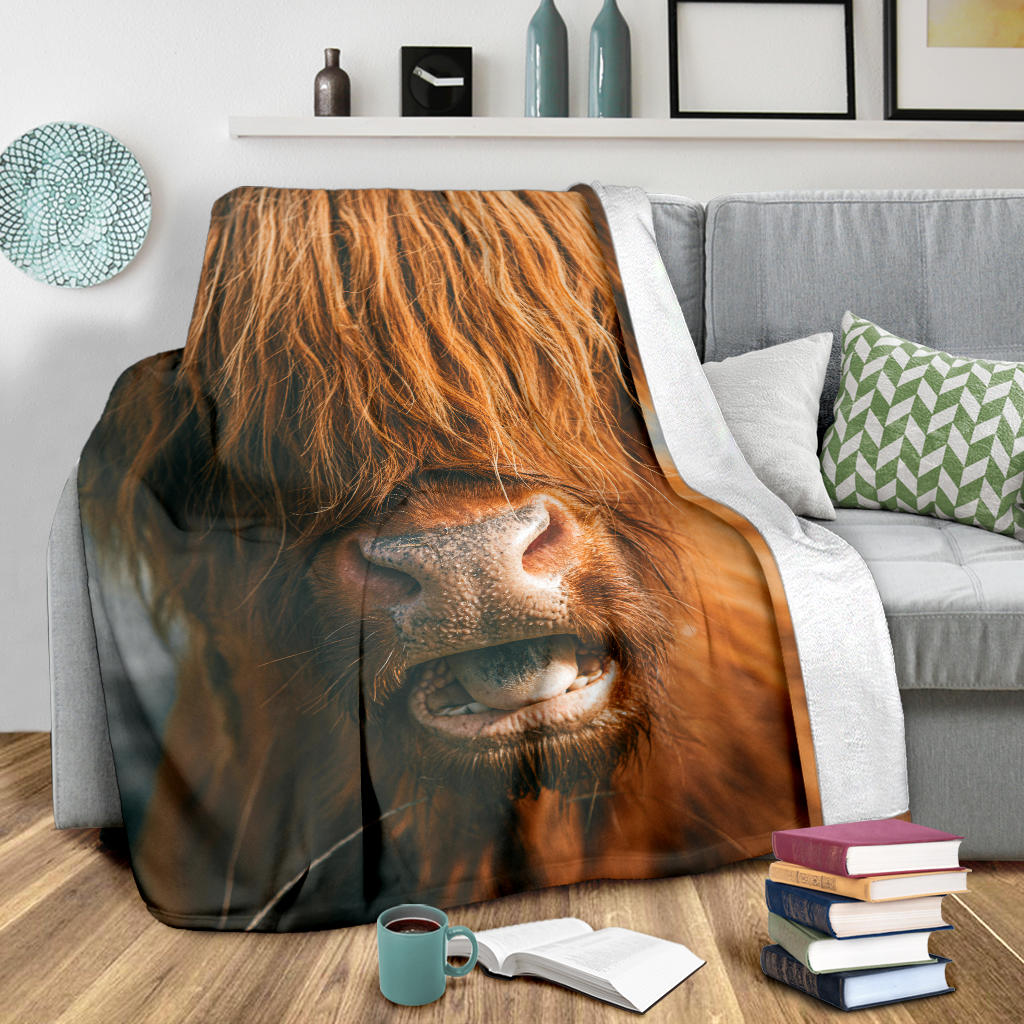 Highland Cow Scotland Blanket