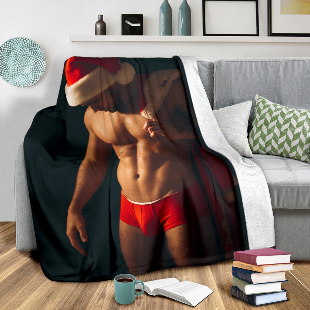 christmas santa nice man for present blanket - Top Content | POD Collection | Free Shipping