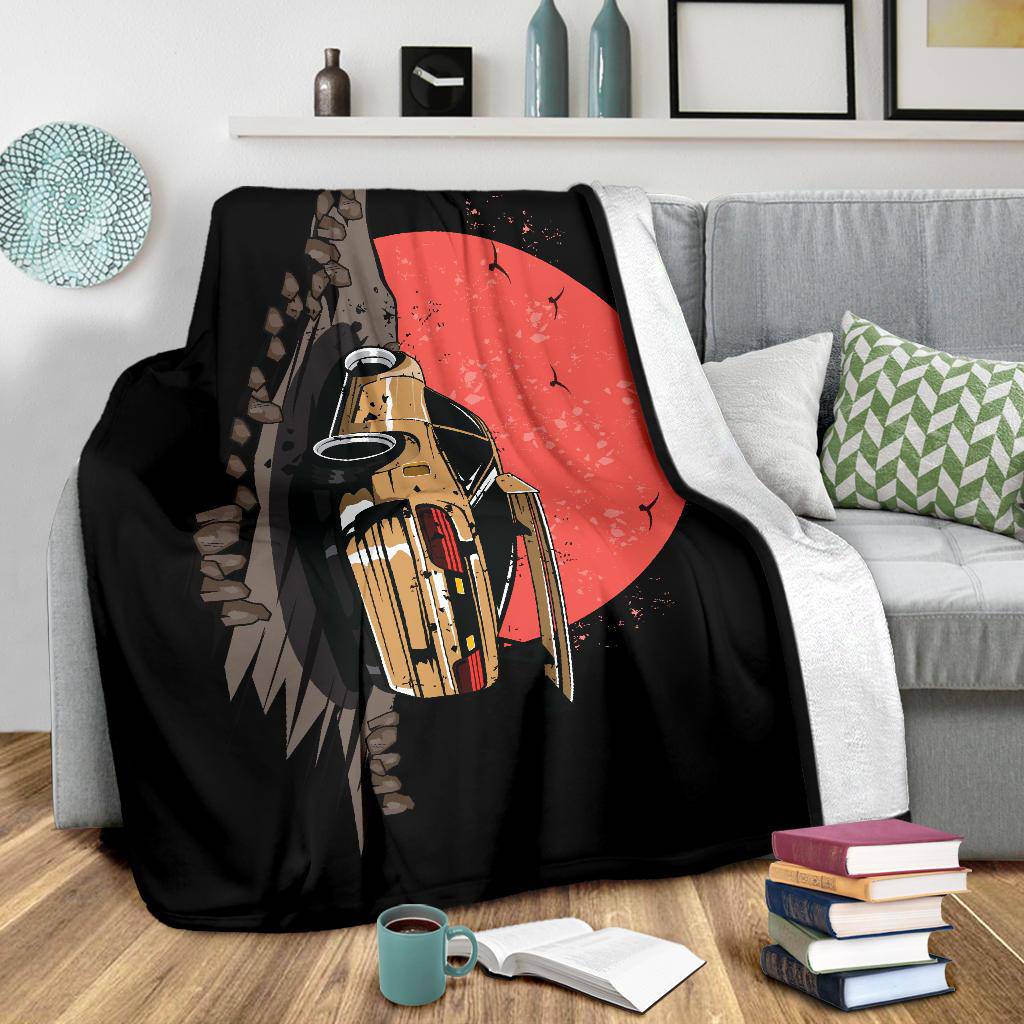 Speed Car Auto Moon Art Cartoon Premium Blanket - Top Content | POD Collection | Free Shipping