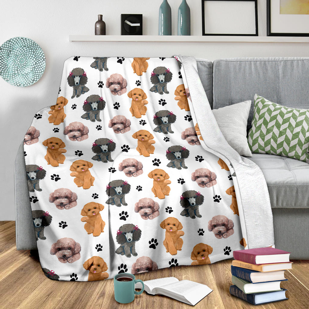 Poodle Paw Blanket