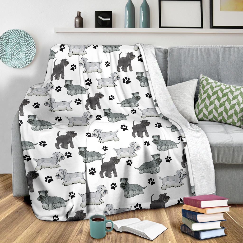 Cesky Terrier Paw Blanket