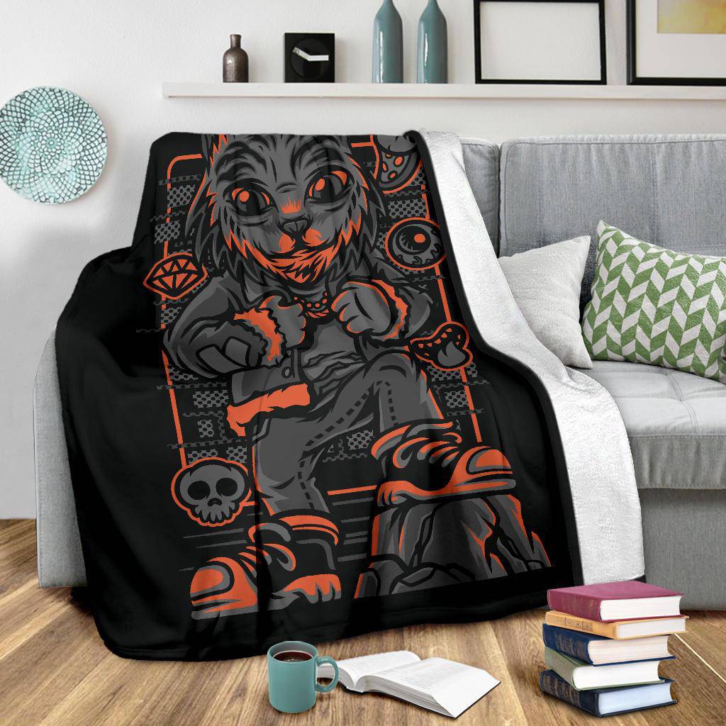 Wild Style Cat Breed Art Cartoon Premium Blanket - Top Content | POD Collection | Free Shipping