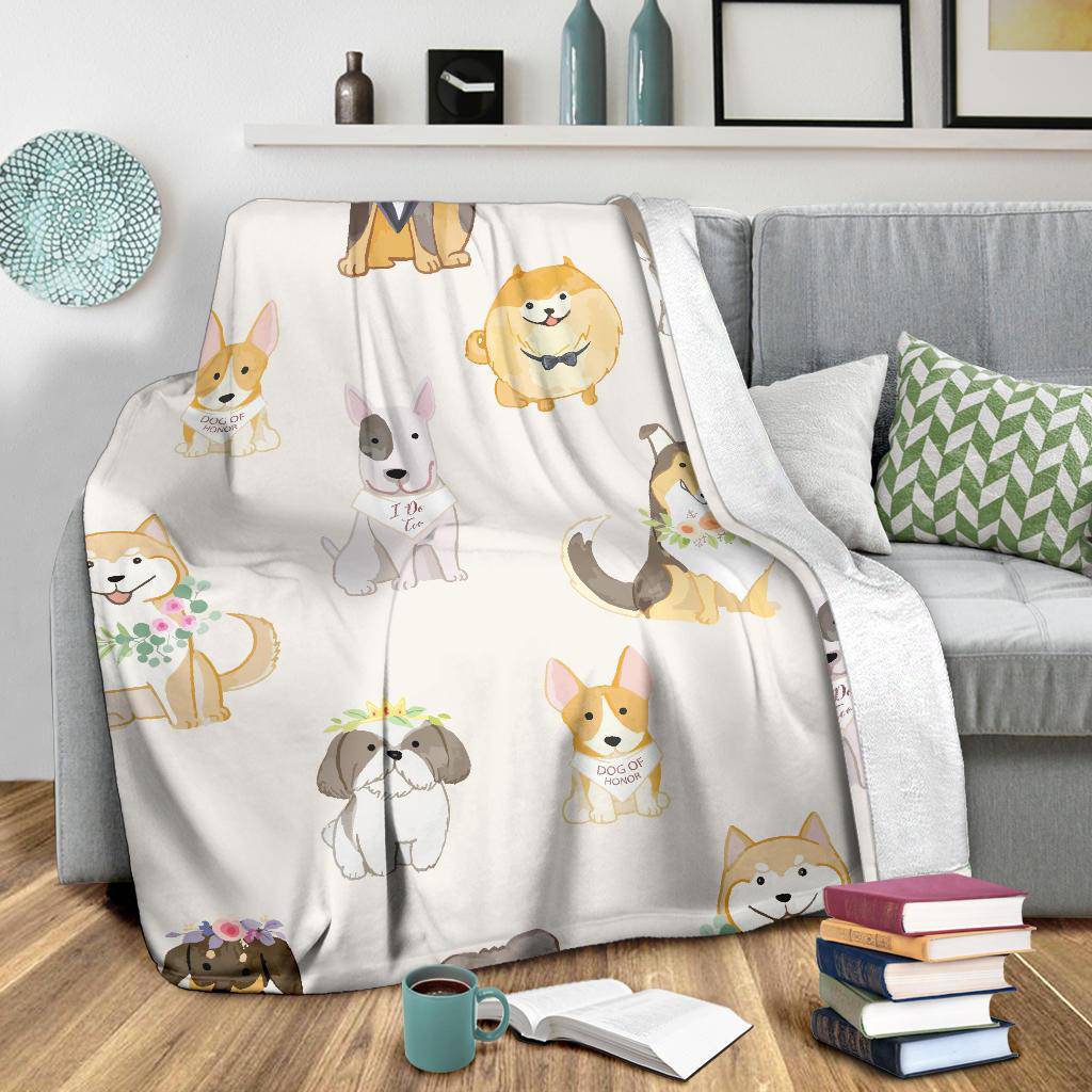 Adorabe Dogs Pet Cartoon Premium Blanket - Top Content | POD Collection | Free Shipping