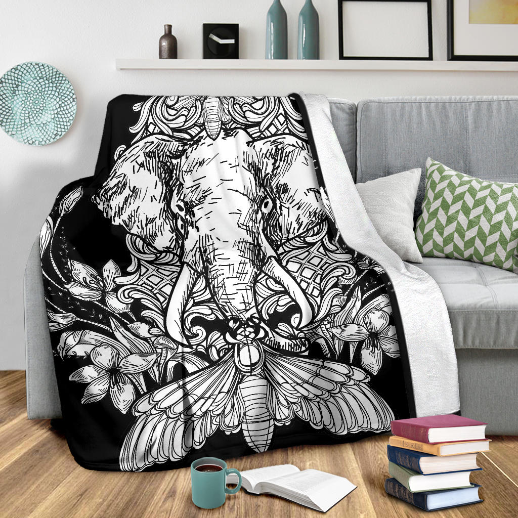 black elephant tattoo blanket - Top Content | POD Collection | Free Shipping