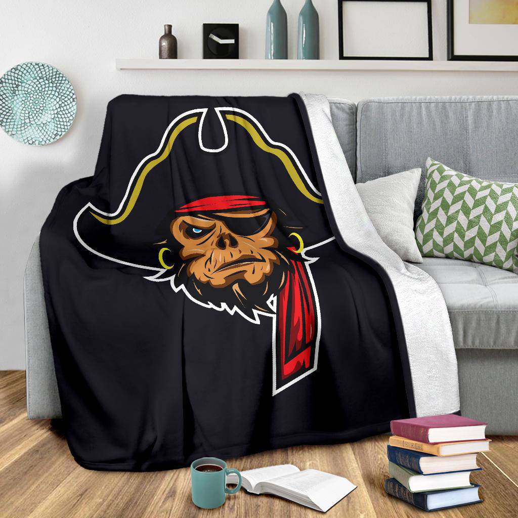 Pirate Mascot Cartoon Premium Blanket - Top Content | POD Collection | Free Shipping