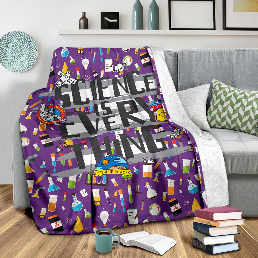 Science Fleece Blanket