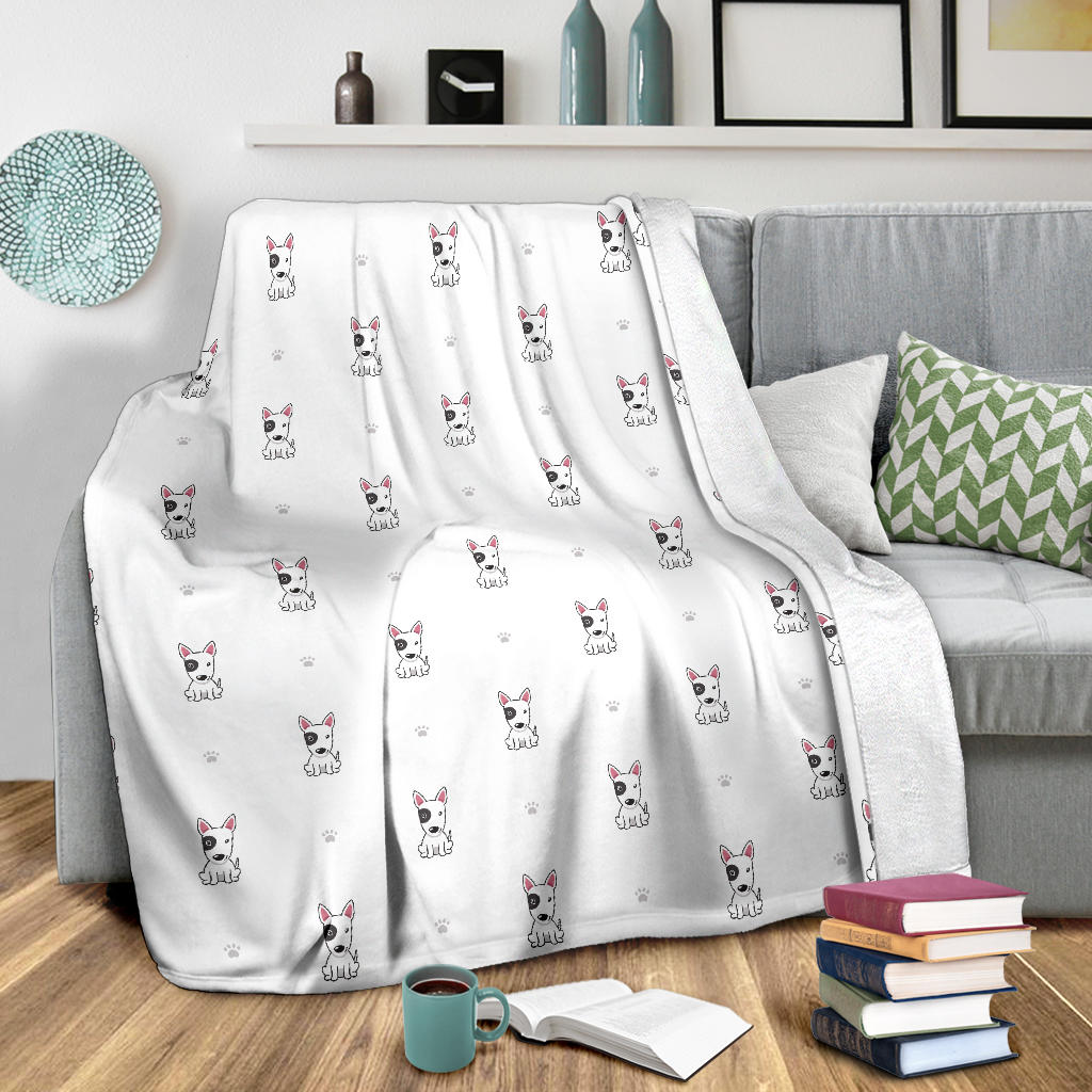 Bull Terrier Paws Blanket