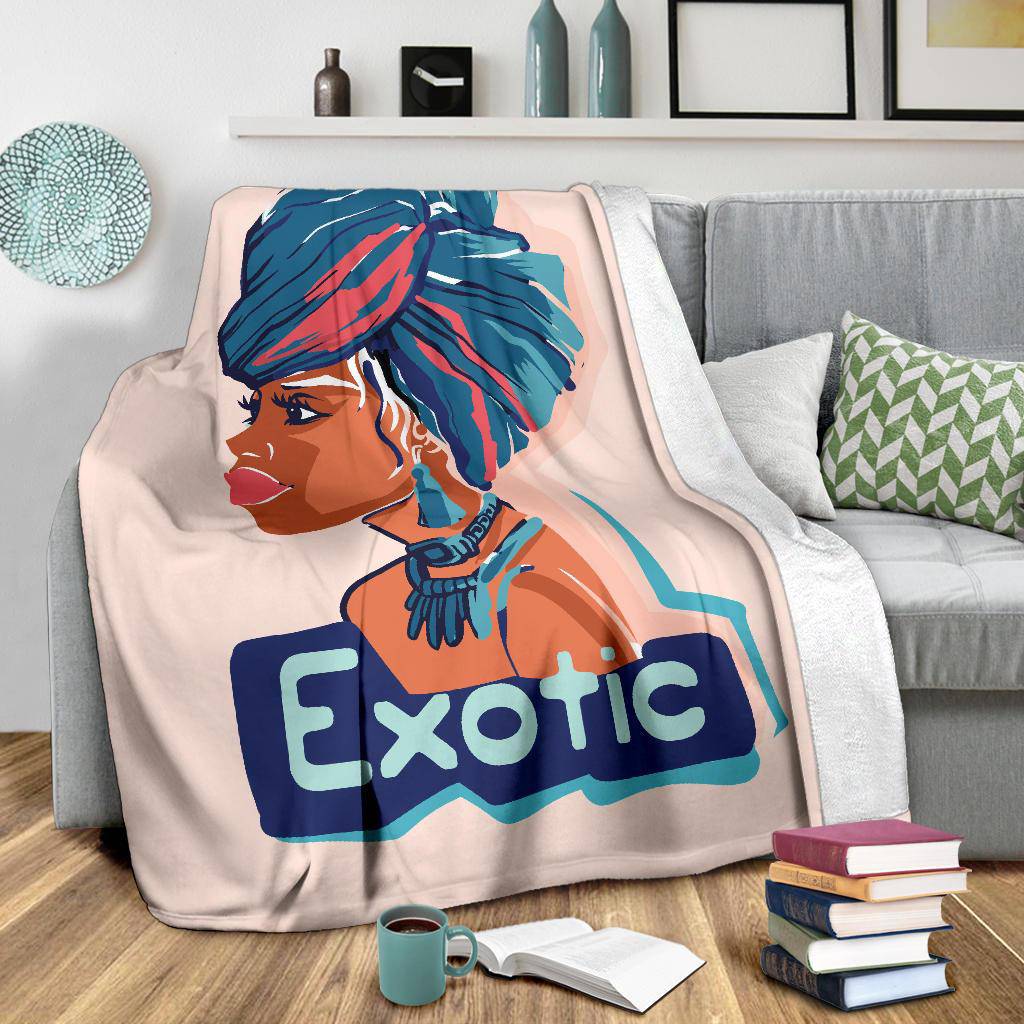 Hand Drawn African Exotic Women Premium Blanket - Top Content | POD Collection | Free Shipping