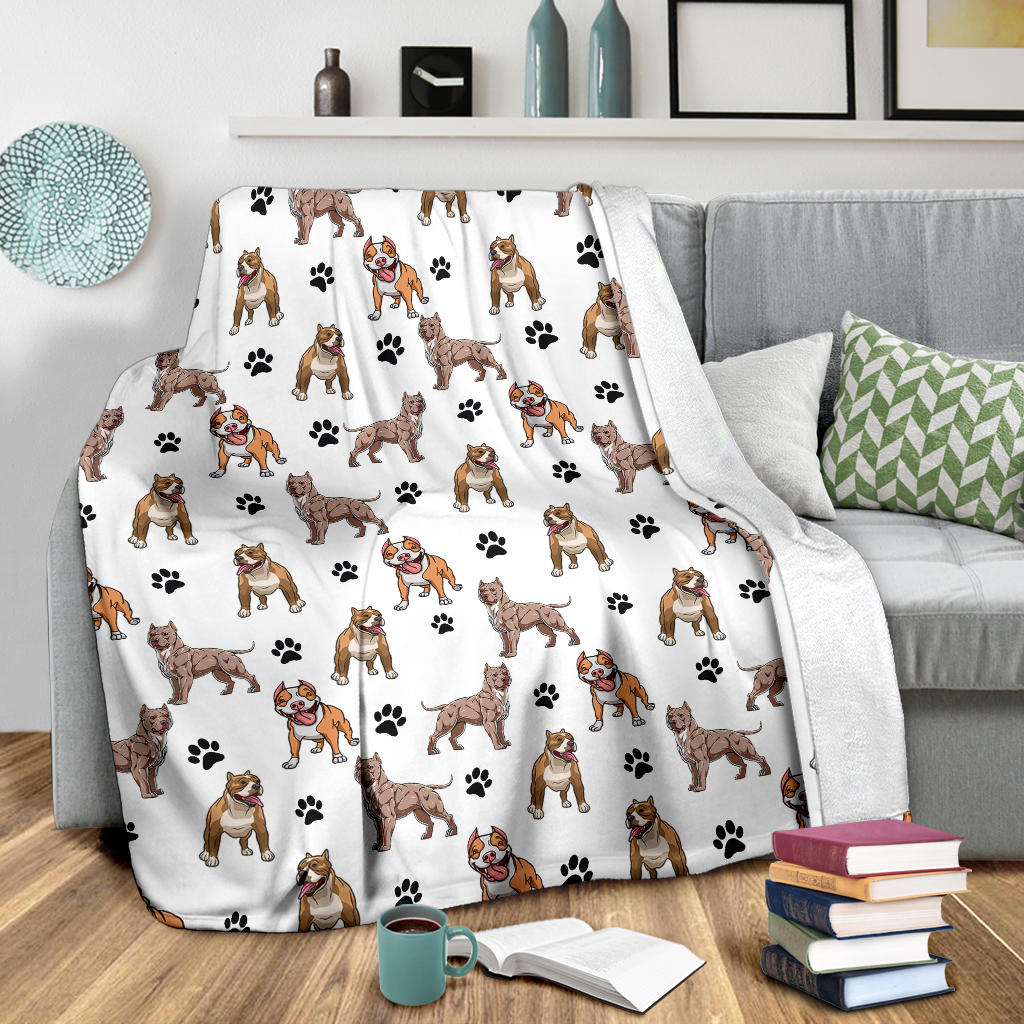 Pitbull Paw Blanket