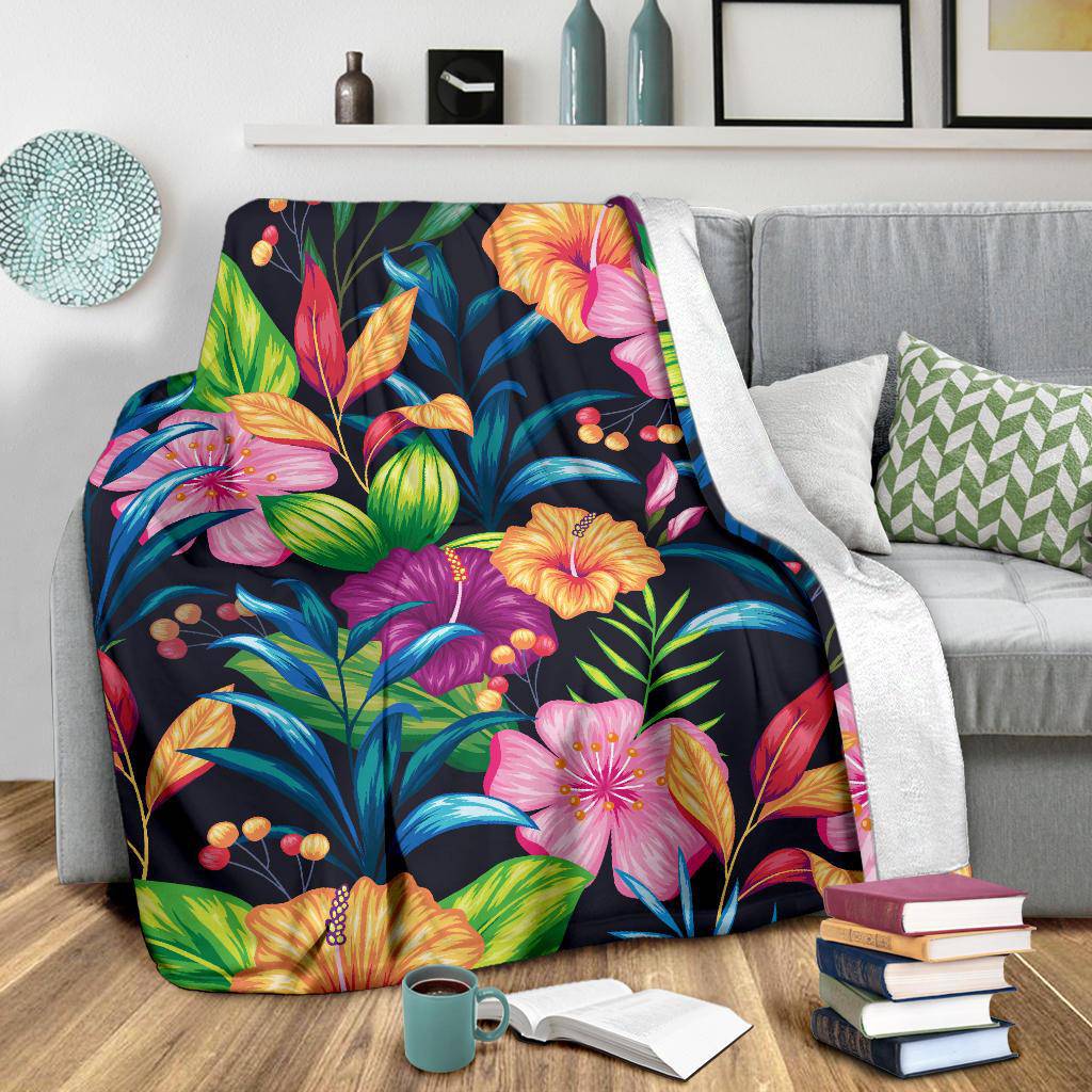 Colourful Vintage Floral Pattern Premium Blanket - Top Content | POD Collection | Free Shipping