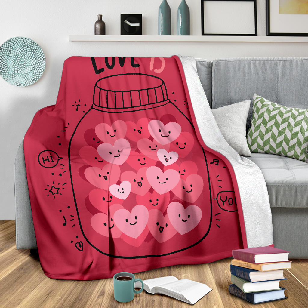 Love Is Red Blanket