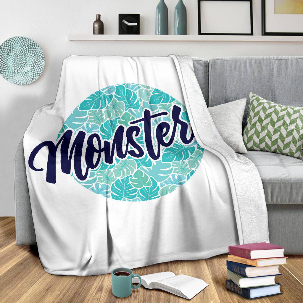 Monstera Plant Leaf Lover Premium Blanket - Top Content | POD Collection | Free Shipping