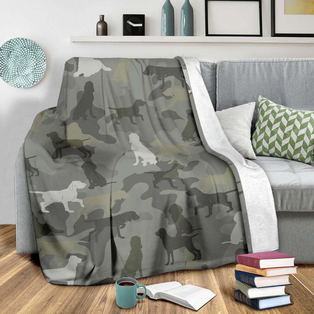 Bracco Italiano Camo Blanket